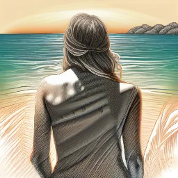 Sunrise over a tropical beach