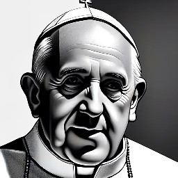 create  me a photorealistic image of the pope