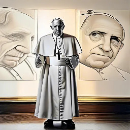 create  me a photorealistic image of the pope