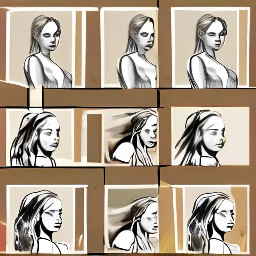 , blonde hair and small breasts on the beach