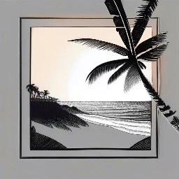 Sunrise over a tropical beach