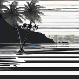 Sunrise over a tropical beach